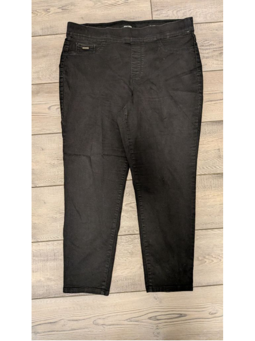 Nine West Pull-On Skinny Black Stretch Jeggings Pants Size 16